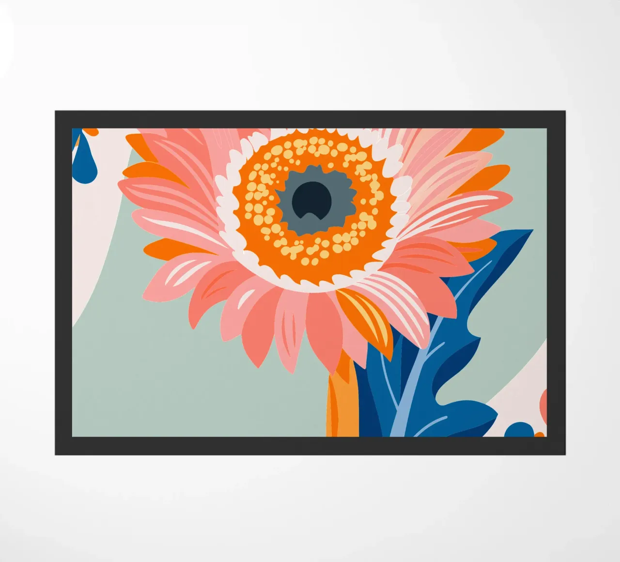 Sunflower doormat by HAPPY SHOP