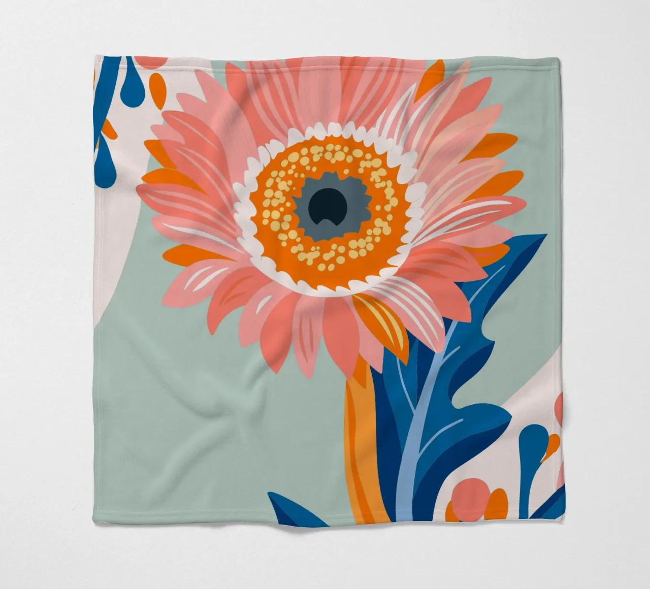 Sonnenblume Fleecedecke von HAPPY SHOP