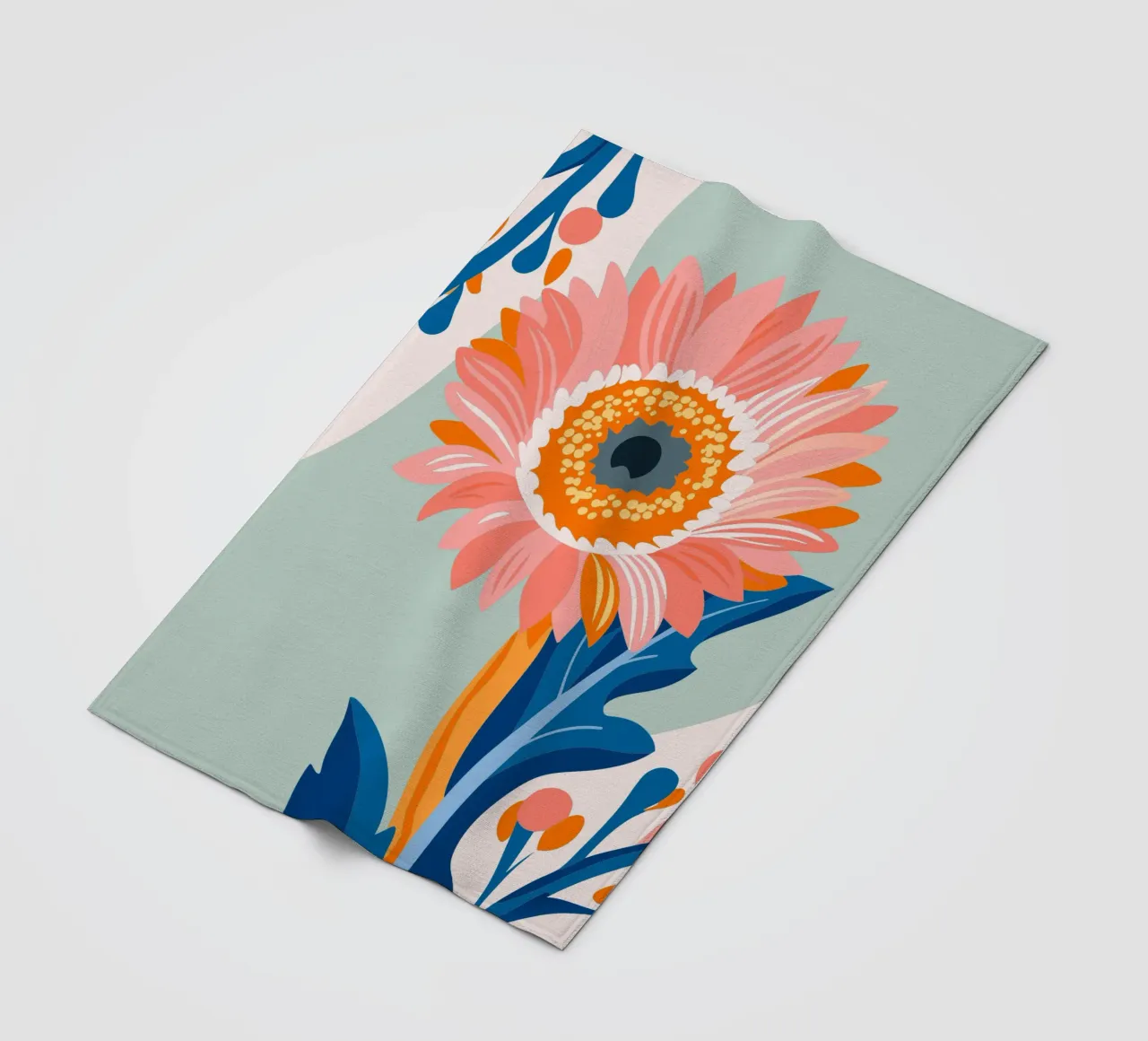 Sonnenblume Fleecedecke von HAPPY SHOP