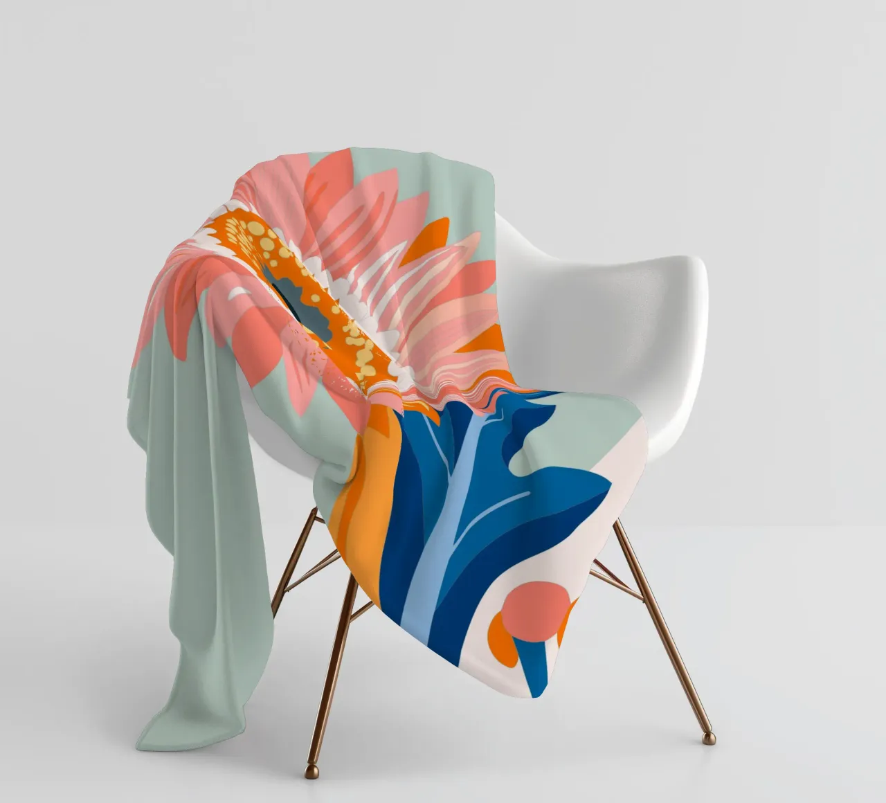 Sonnenblume Fleecedecke von HAPPY SHOP