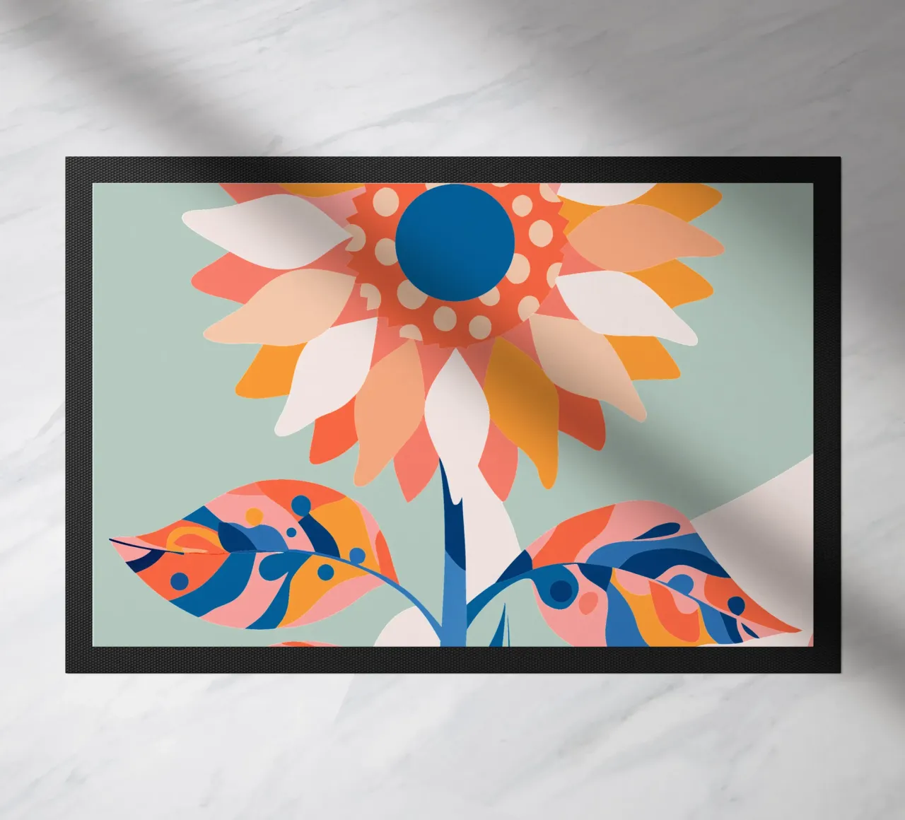 Zonnebloem deurmat van HAPPY SHOP