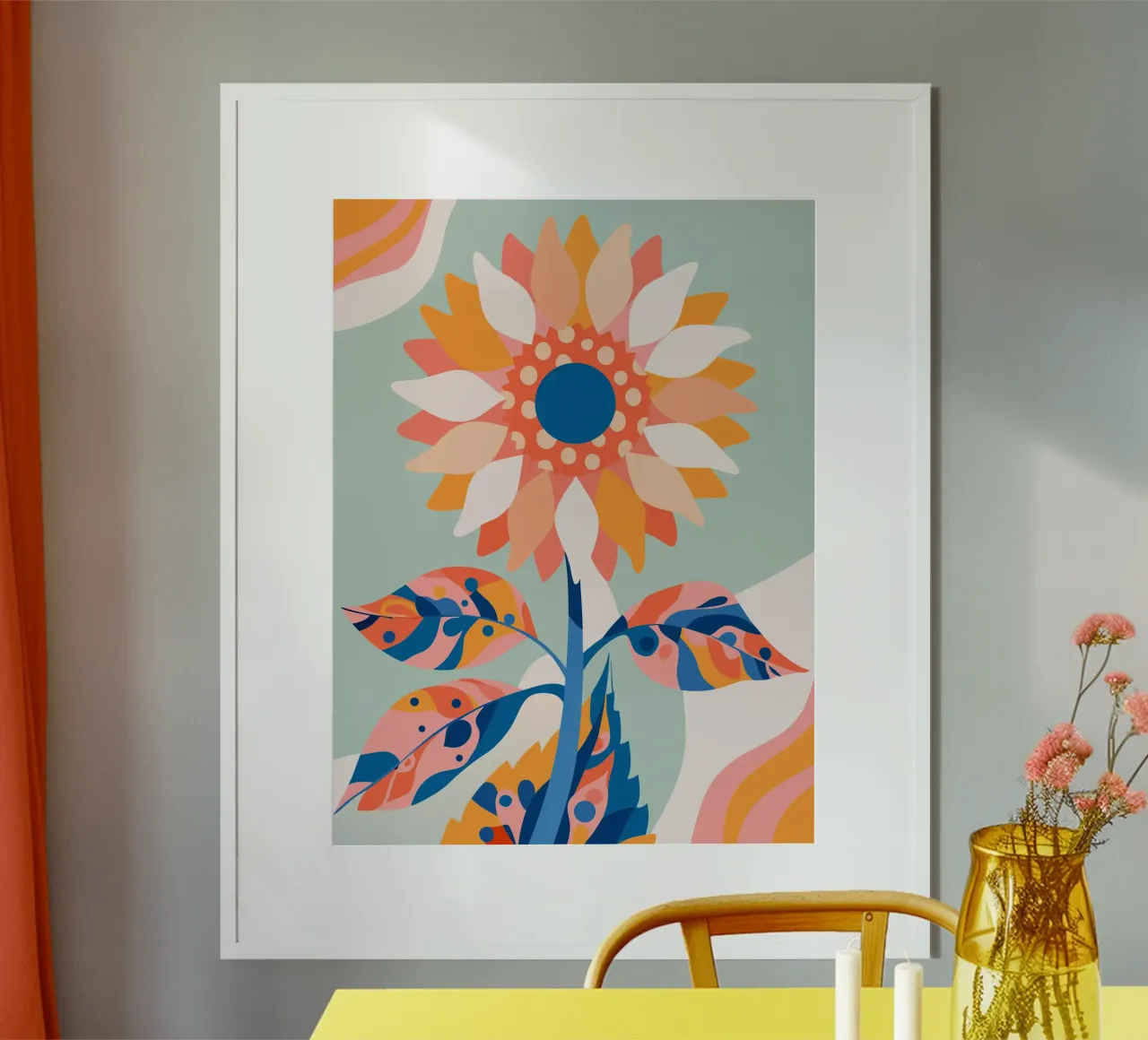 Sunflower poster by HAPPY SHOP