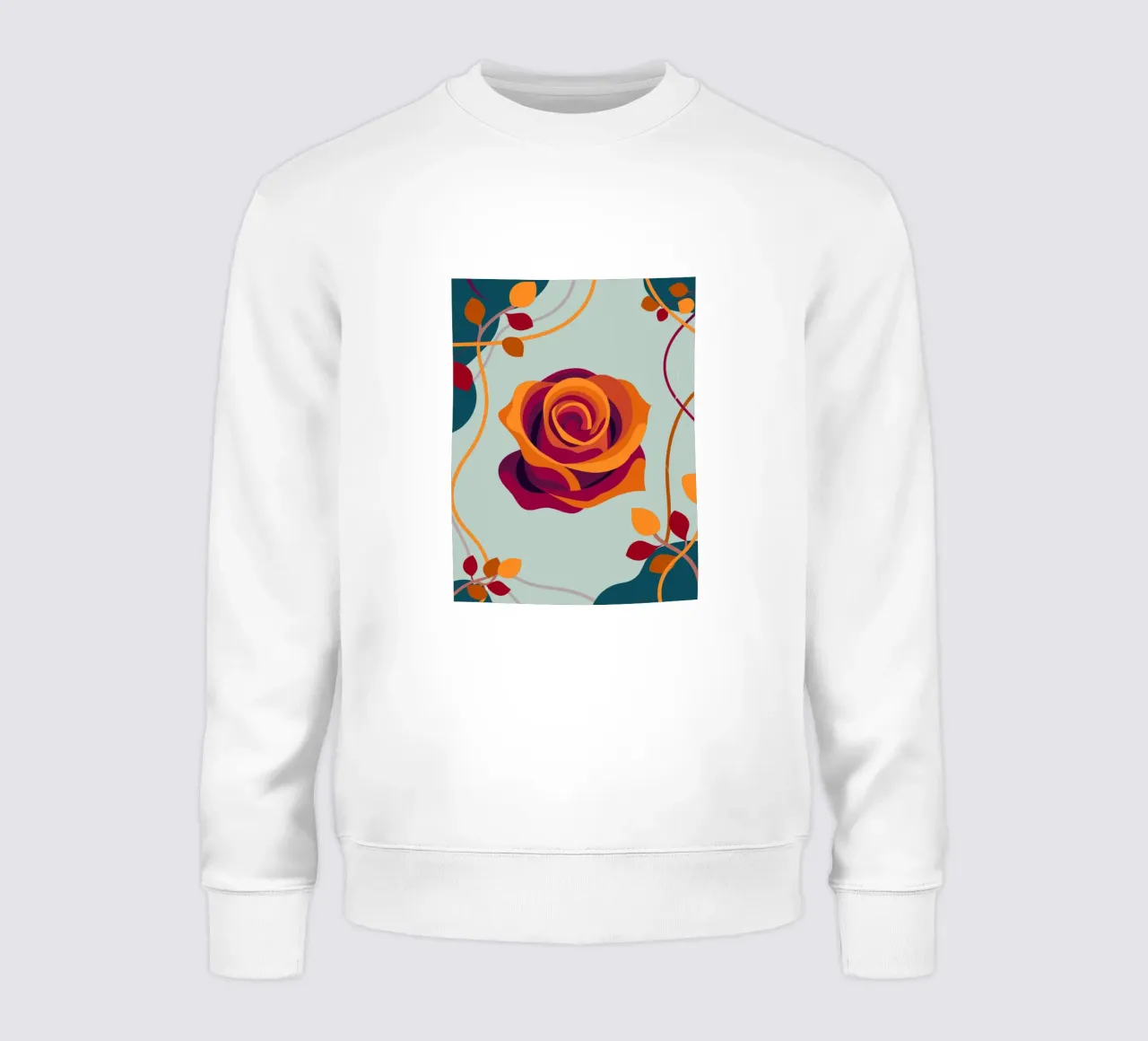 Rosas sudadera de HAPPY SHOP