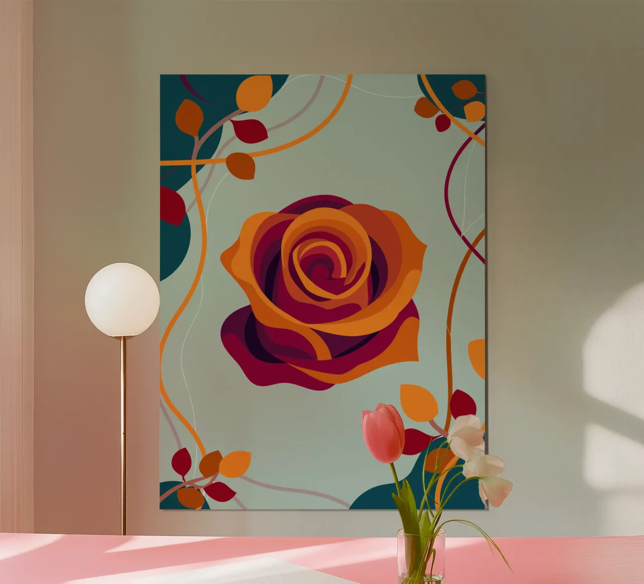 Rozen poster van HAPPY SHOP