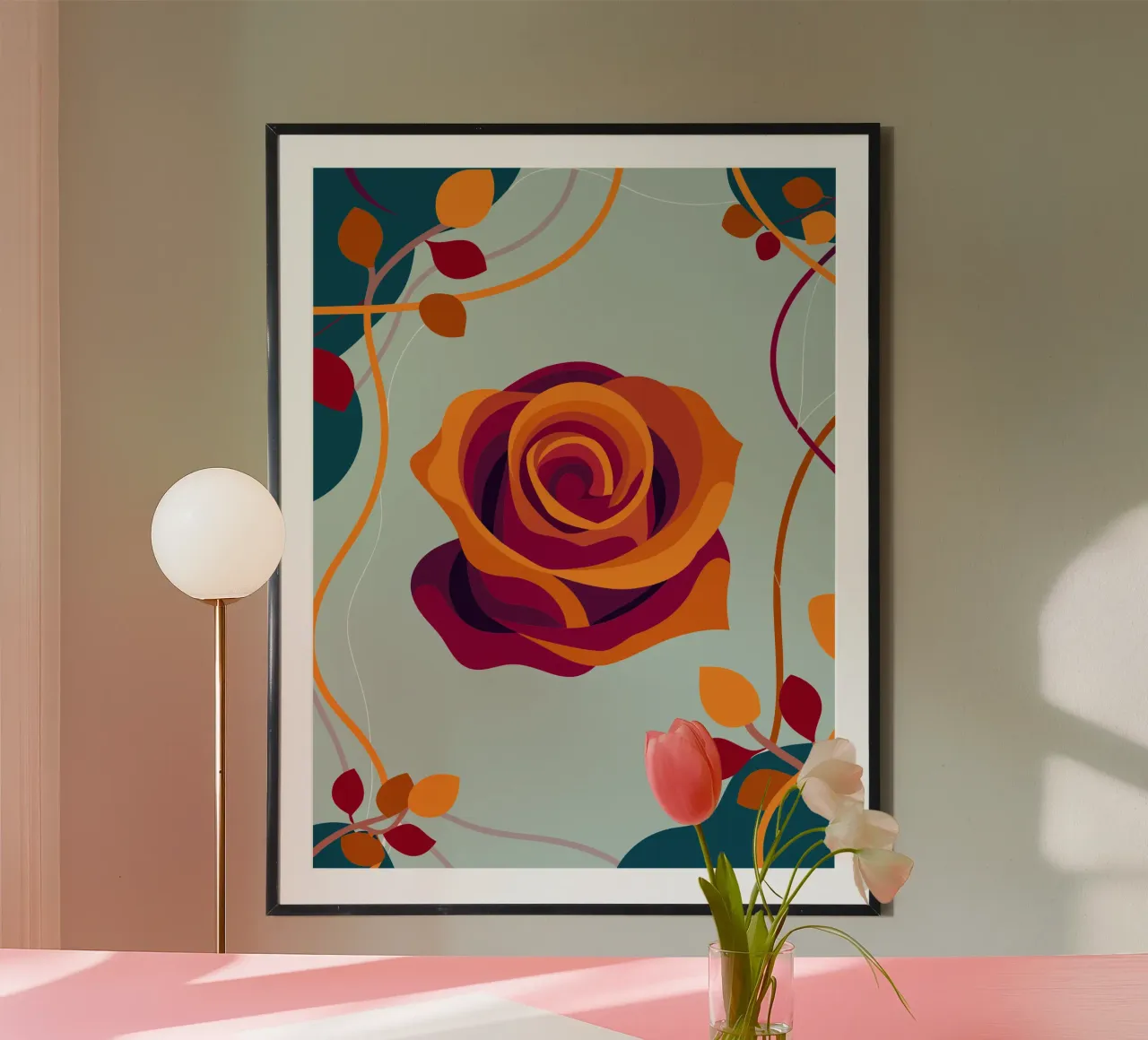 Rozen poster van HAPPY SHOP