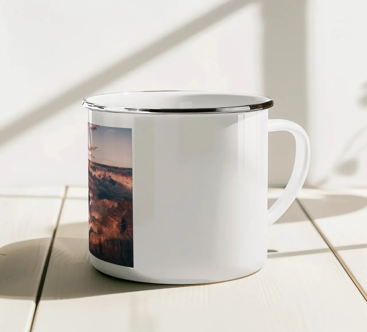 Mania Landscapes Raw 9 Grand Canyon (USA) enamel mug by Mania Print Collection