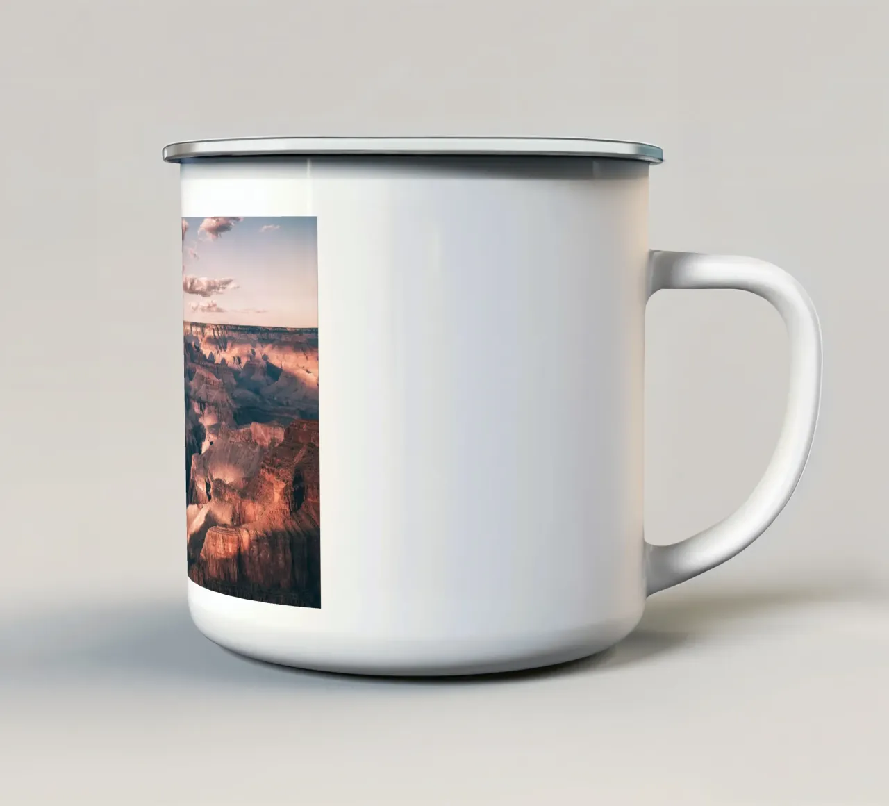 Mania Landscapes Raw 9 Grand Canyon (USA) enamel mug by Mania Print Collection