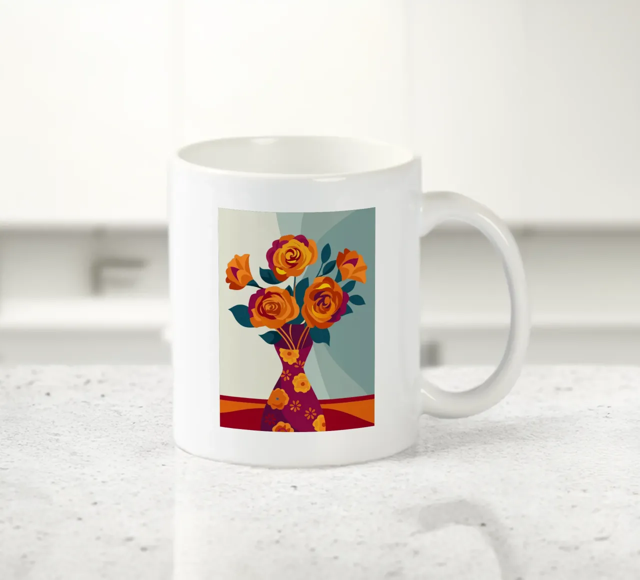 Vaso di rose tazza in ceramica da HAPPY SHOP