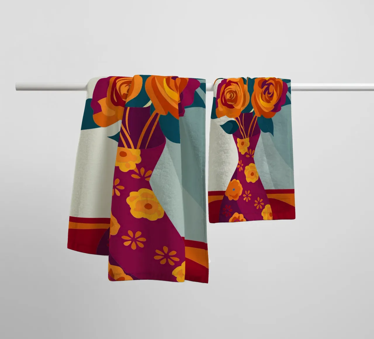 Vaso di rose asciugamano da bagno da HAPPY SHOP
