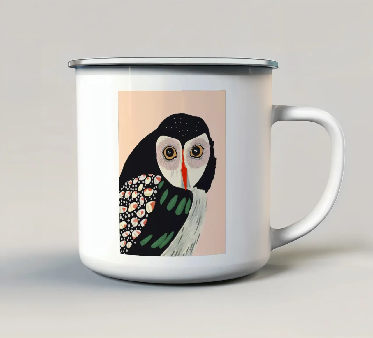 Guardiano notturno tazza in smalto da ArtsySesta