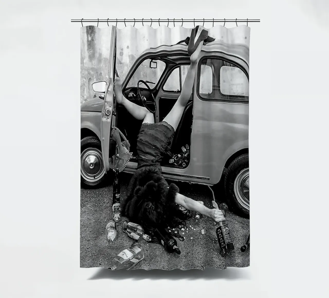 Schianto sull'auto tenda da doccia da glover studio