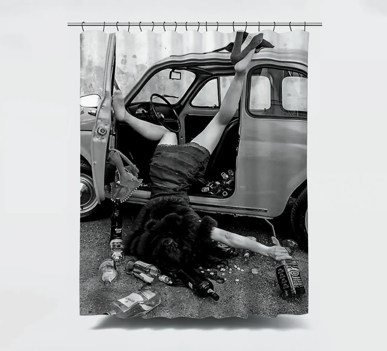 Schianto sull'auto tenda da doccia da glover studio