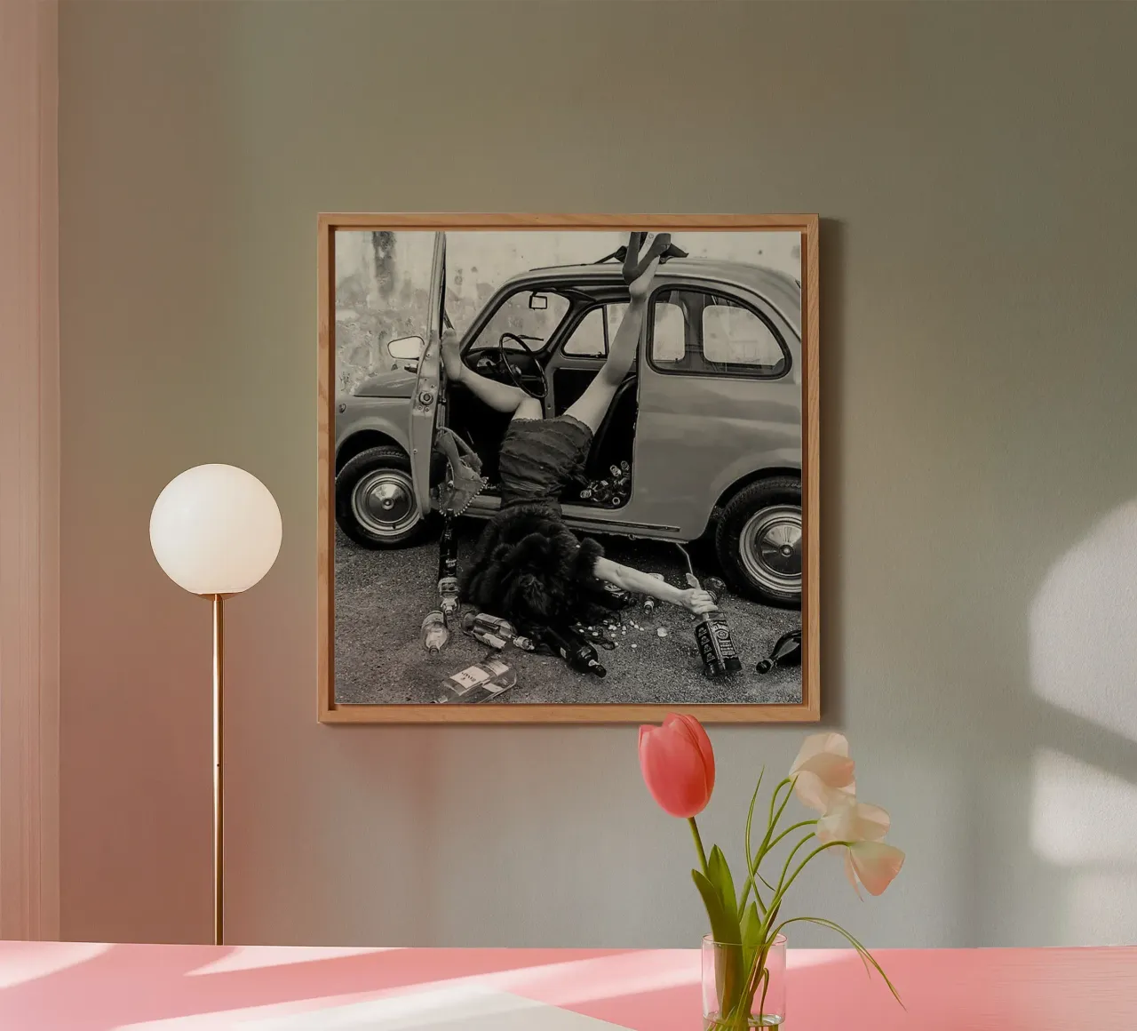 Schianto sull'auto alluminio dibond da glover studio
