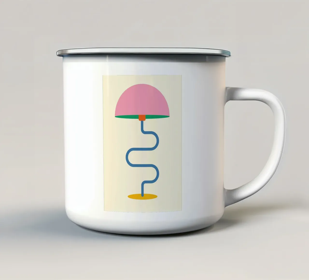 Lampada Minimalista Calma tazza in smalto da galihstudio