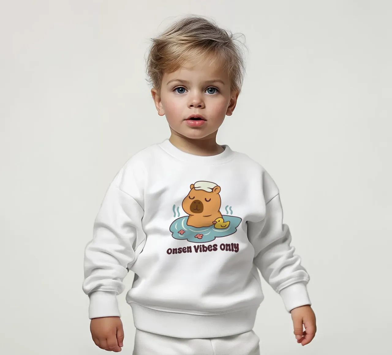 Sólo Onsen Vibes sudadera de bebé de Loobs
