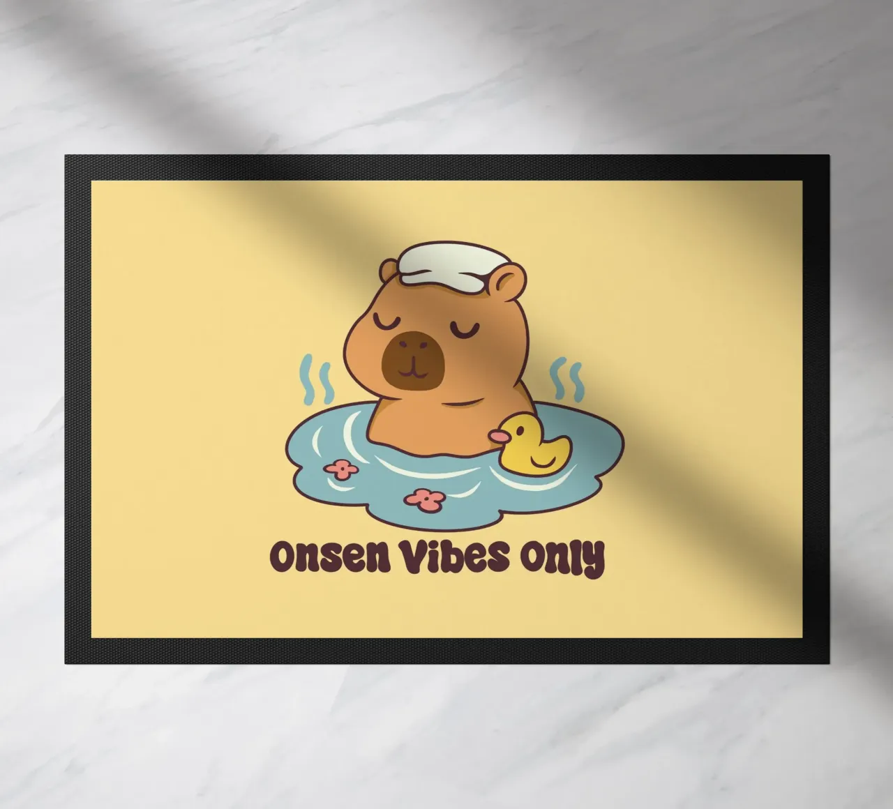 Onsen Vibes Only doormat by Loobs