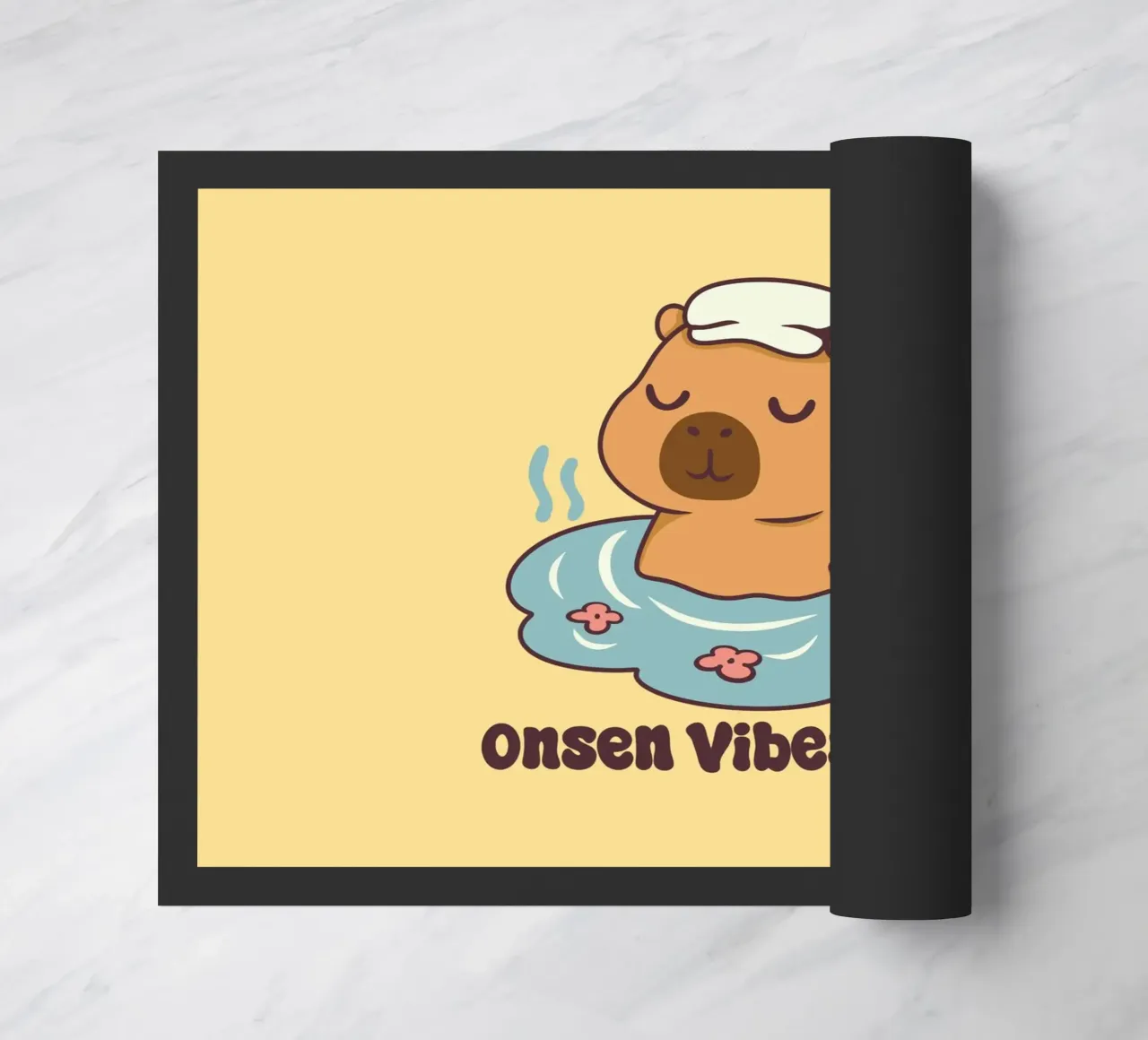 Onsen Vibes Only doormat by Loobs