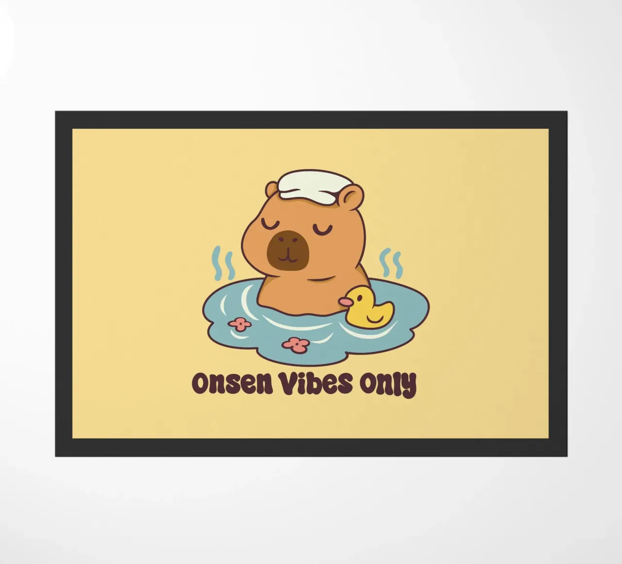 Onsen Vibes Only doormat by Loobs