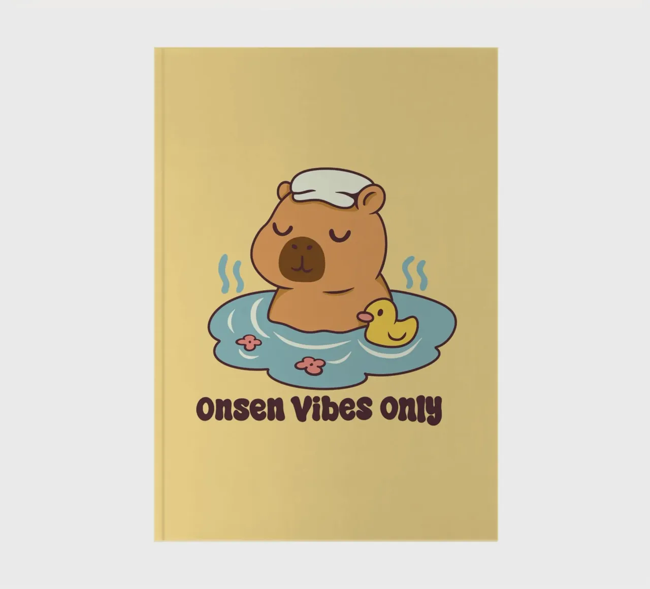Onsen Vibes Only notebook by Loobs