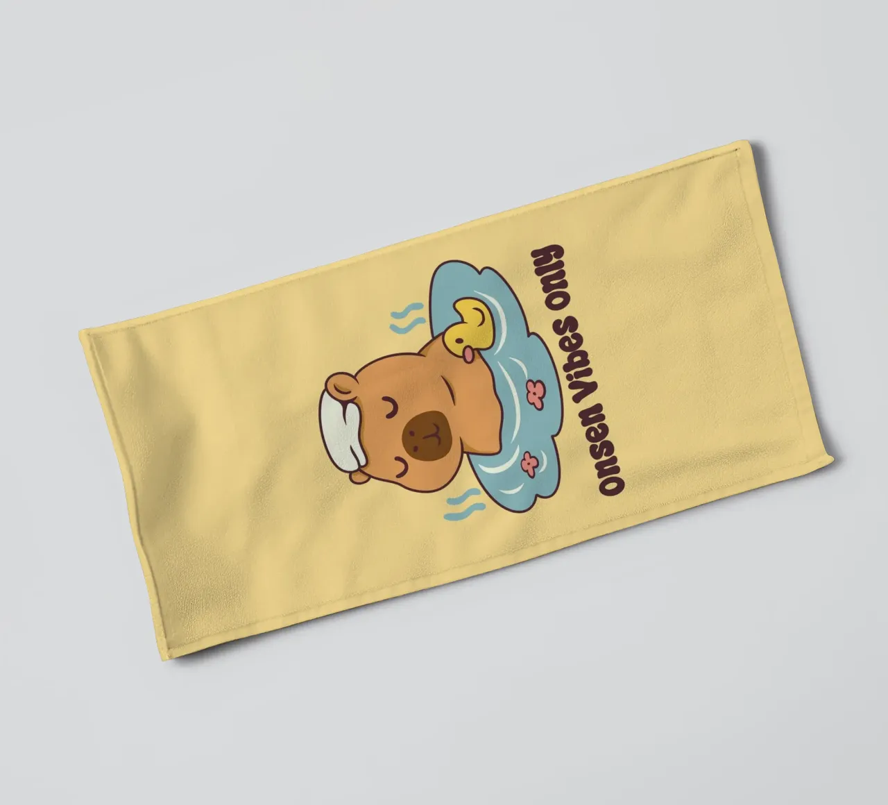 Onsen Vibes Only towel by Loobs