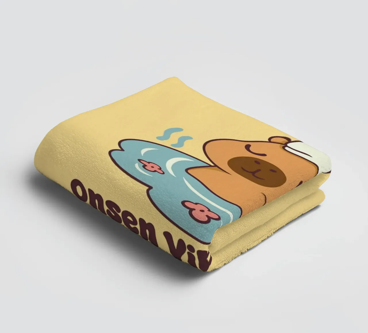 Onsen Vibes Only towel by Loobs