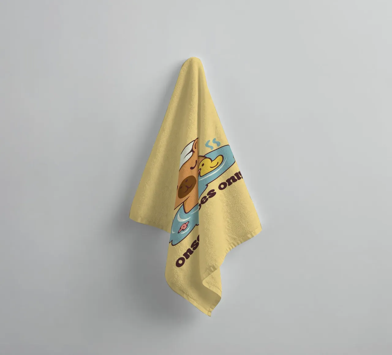 Onsen Vibes Only towel by Loobs