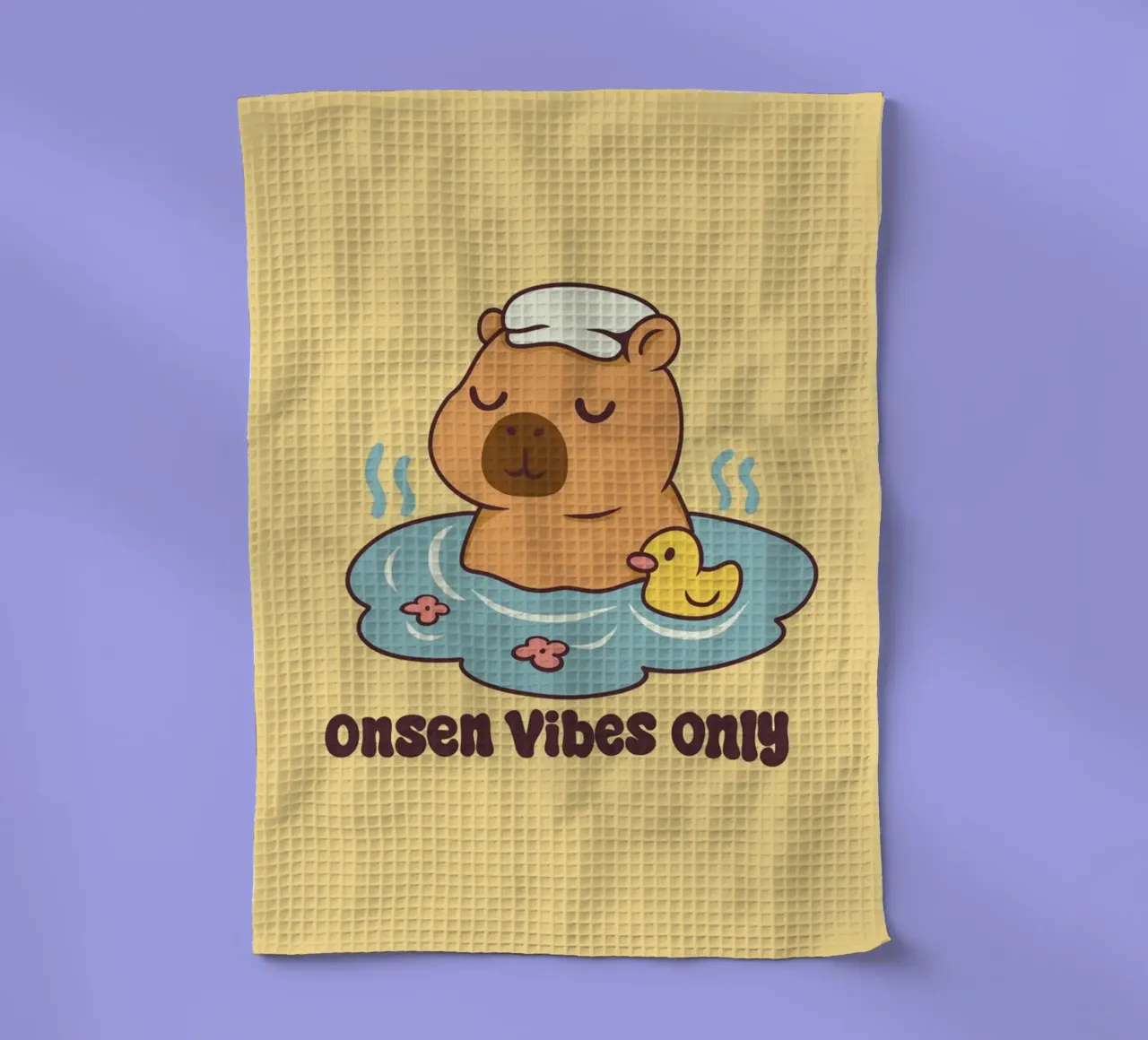 Onsen Vibes Only torchon de Loobs