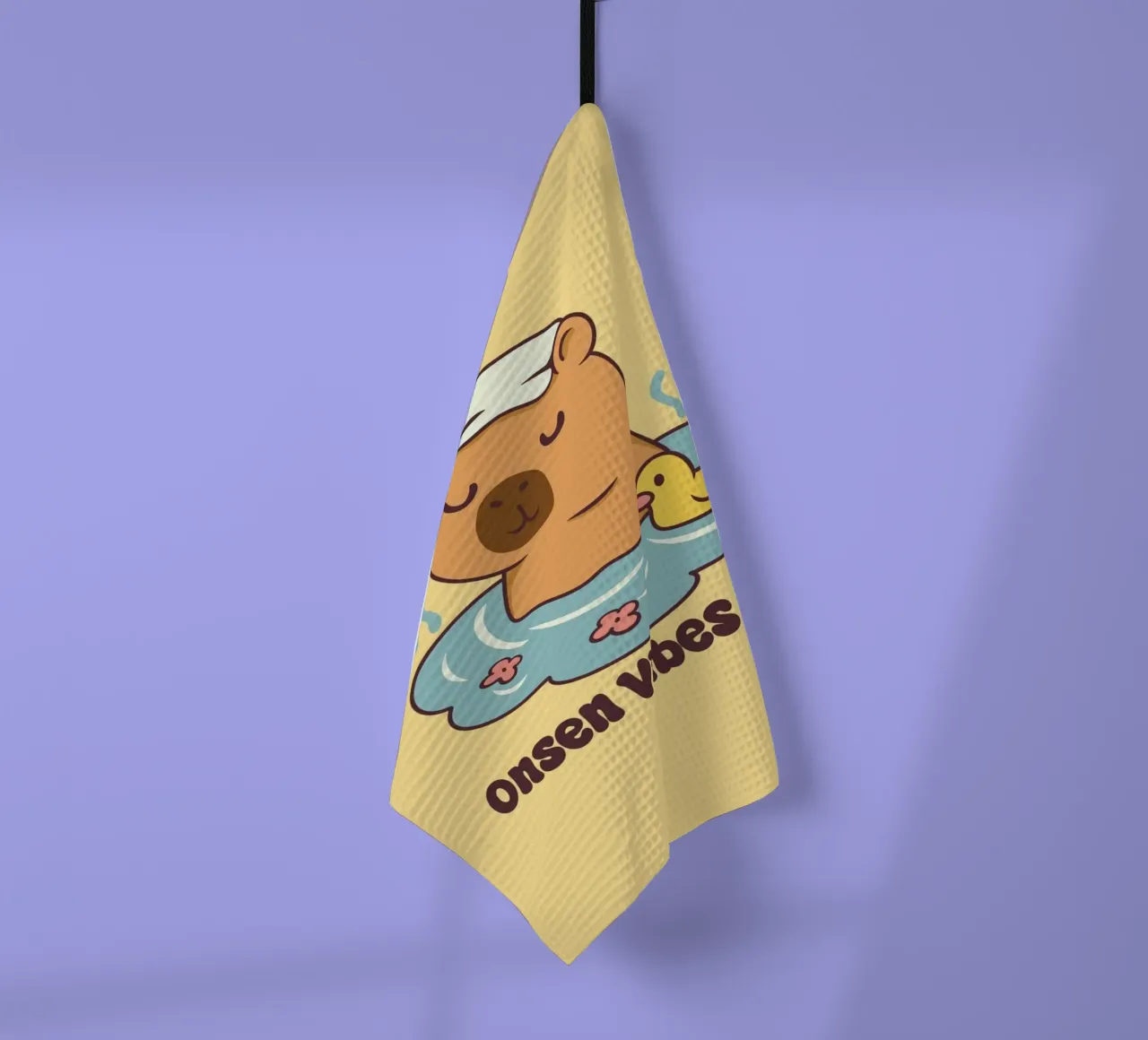 Onsen Vibes Only torchon de Loobs