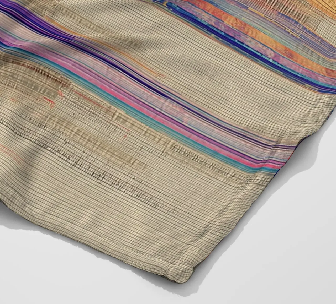 Splendore botanico a righe coperta in pile da Carinaprint