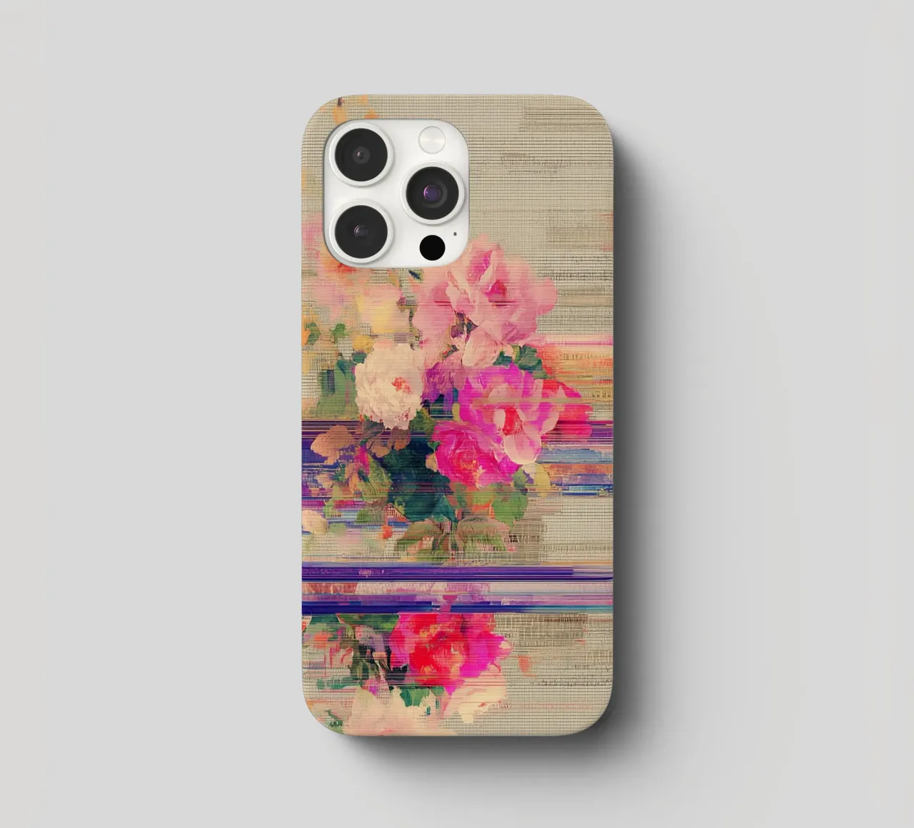 Splendore botanico a righe cover iphone da Carinaprint