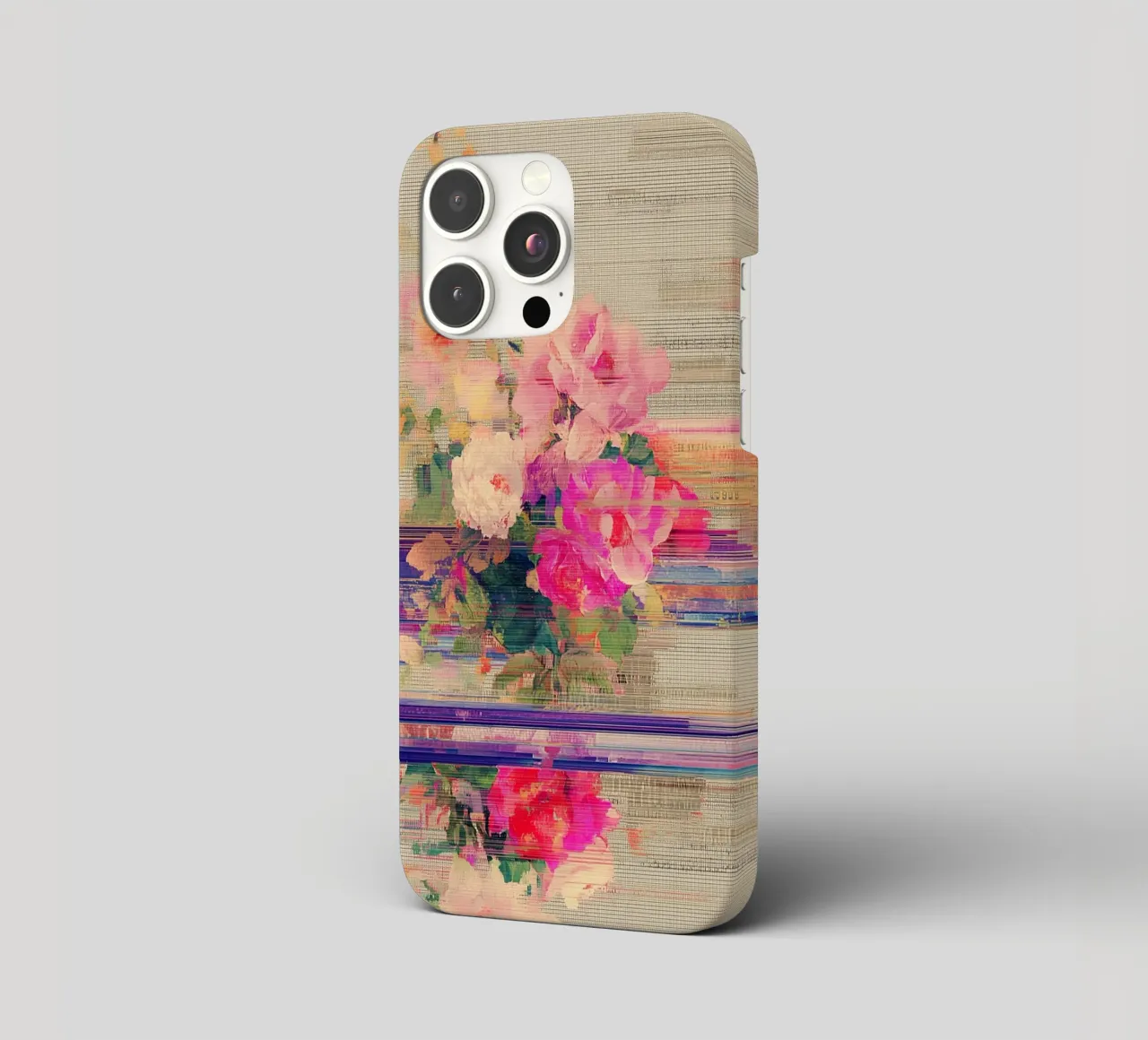 Splendore botanico a righe cover iphone da Carinaprint