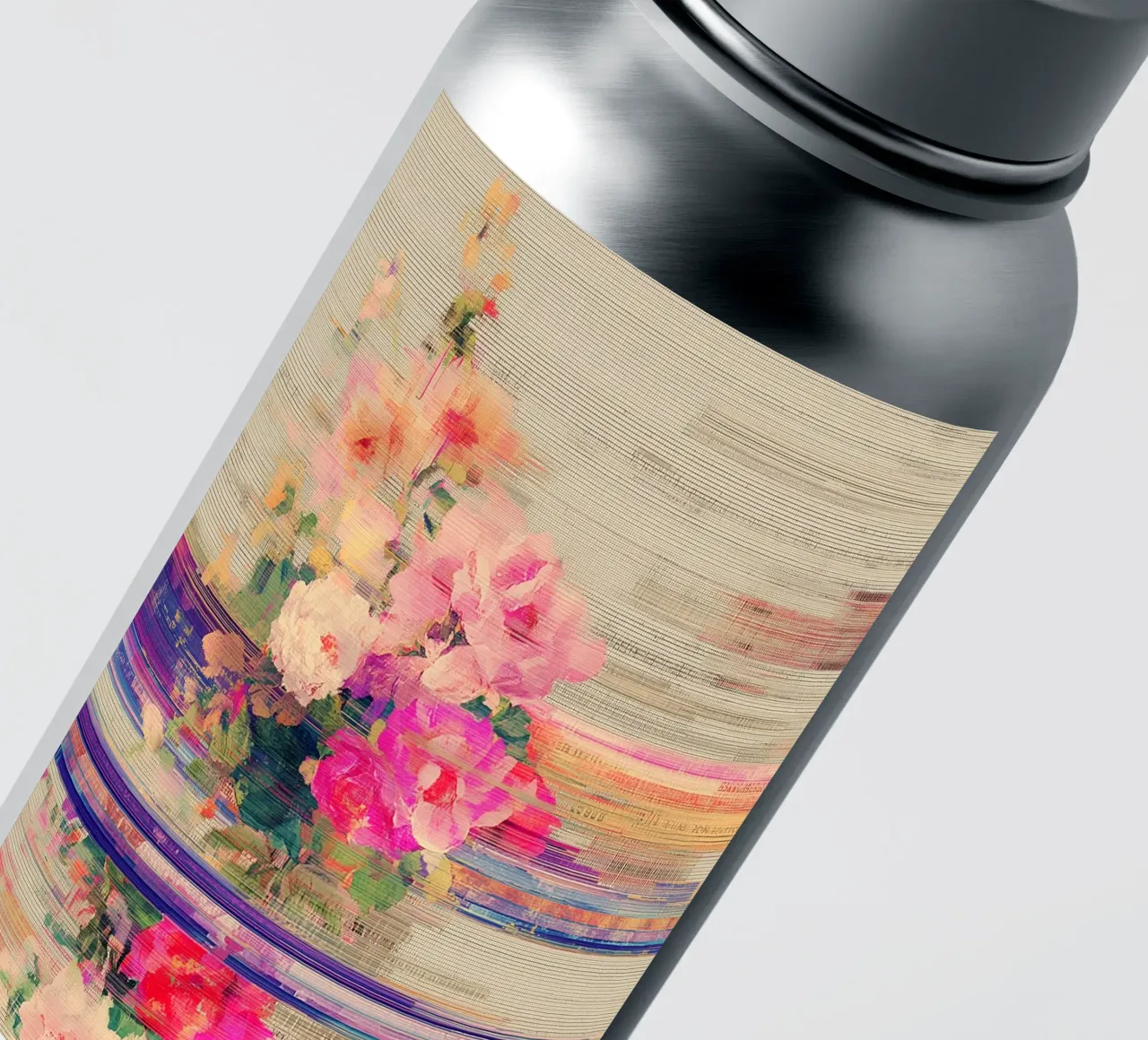 Splendore botanico a righe adesivo da Carinaprint
