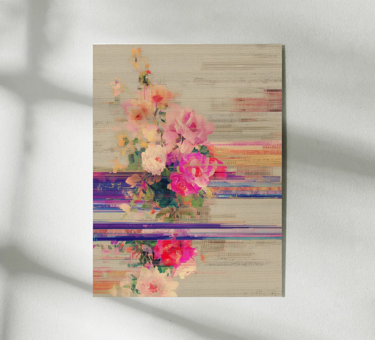 Splendore botanico a righe plexiglass da Carinaprint