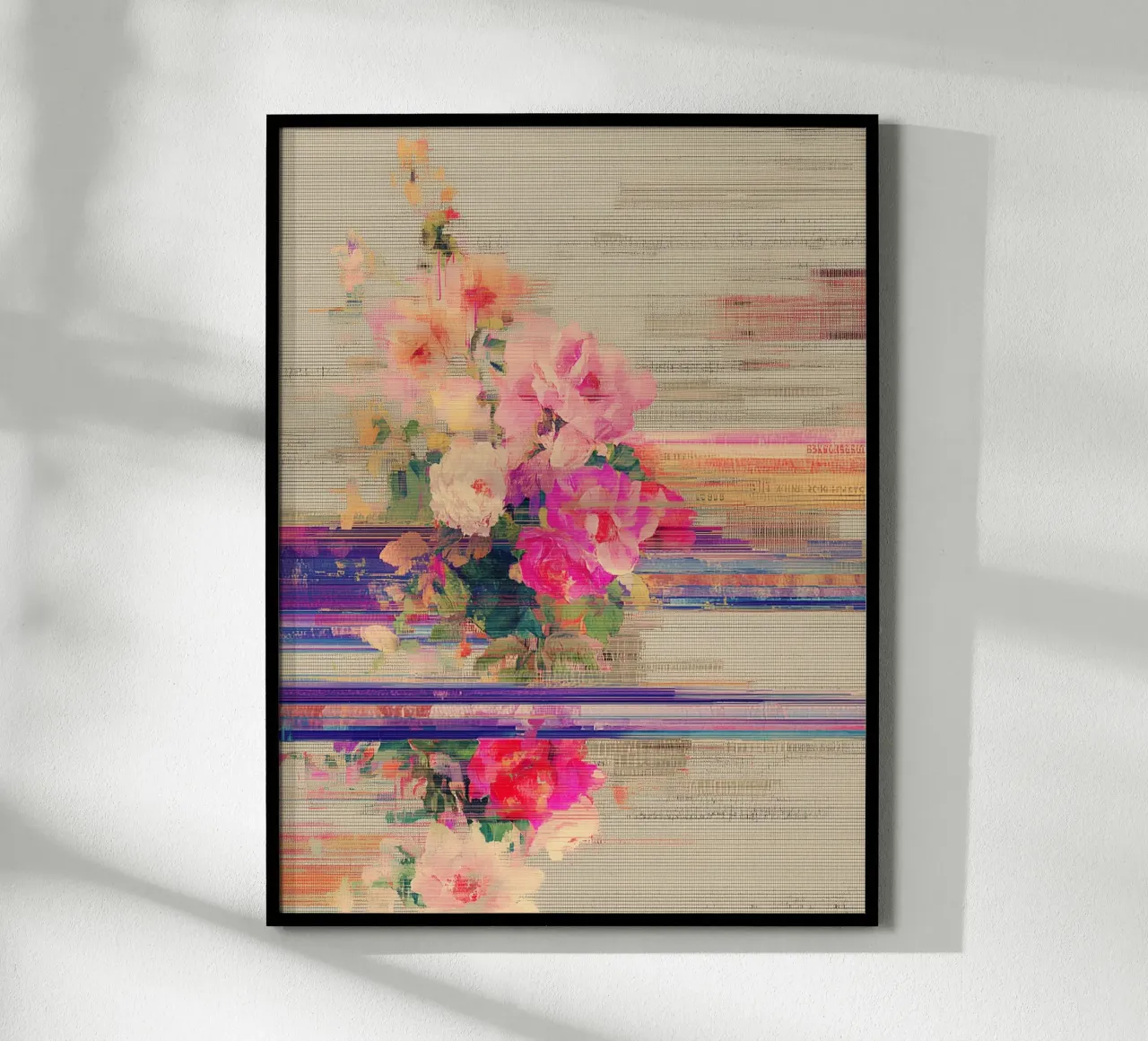 Splendore botanico a righe poster da Carinaprint