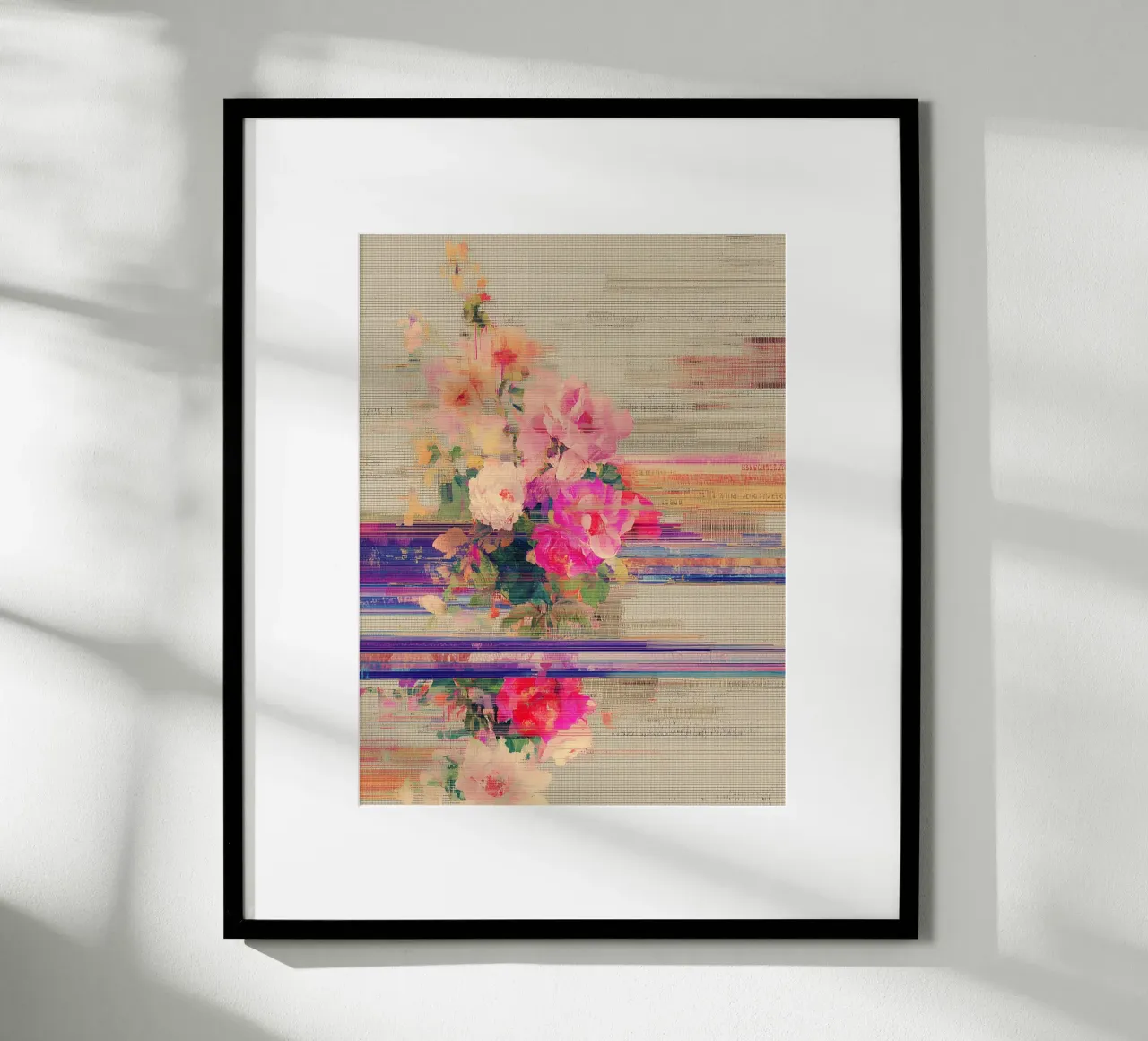 Splendore botanico a righe poster da Carinaprint