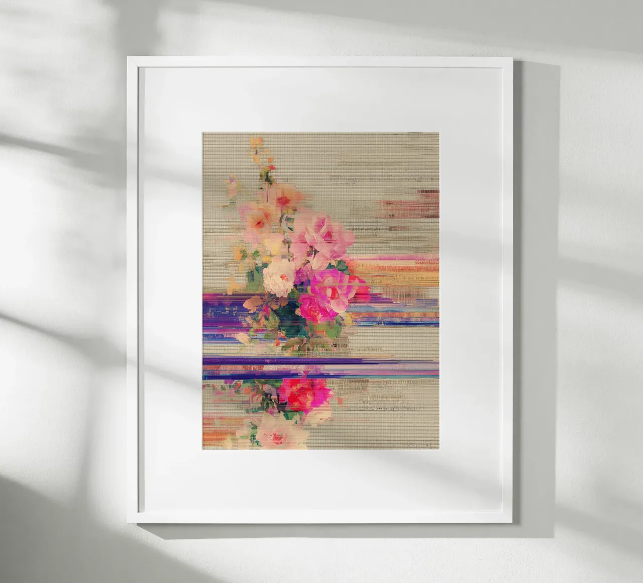 Splendore botanico a righe poster da Carinaprint