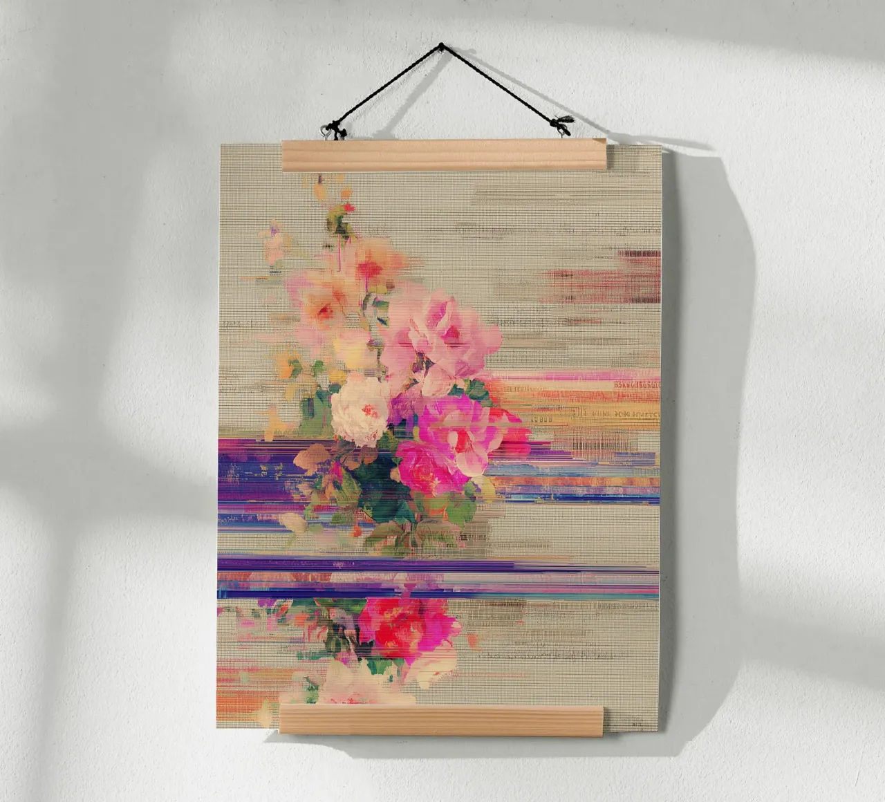 Splendore botanico a righe poster da Carinaprint