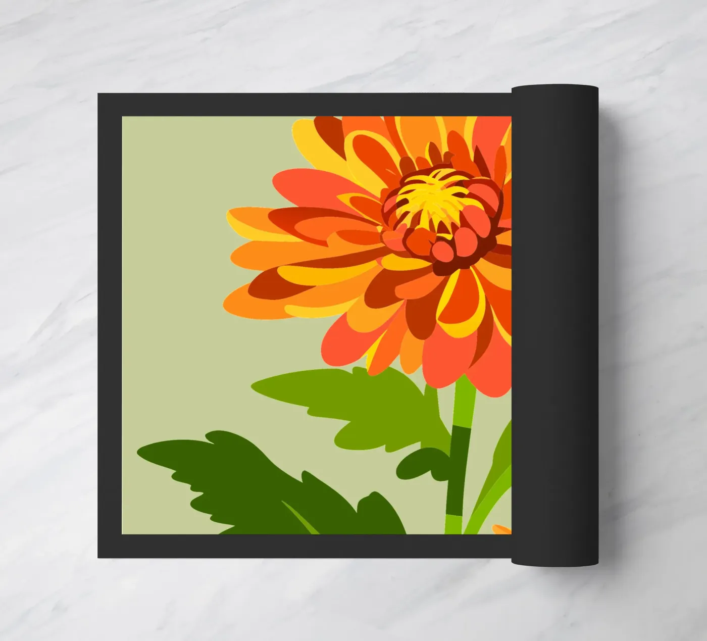 Chrysant deurmat van HAPPY SHOP