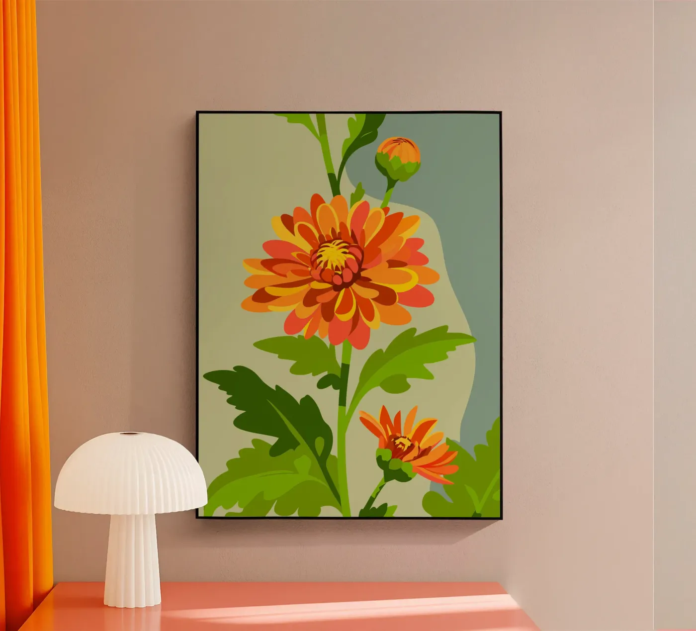 Chrysanthemum Acryl-Glas von HAPPY SHOP