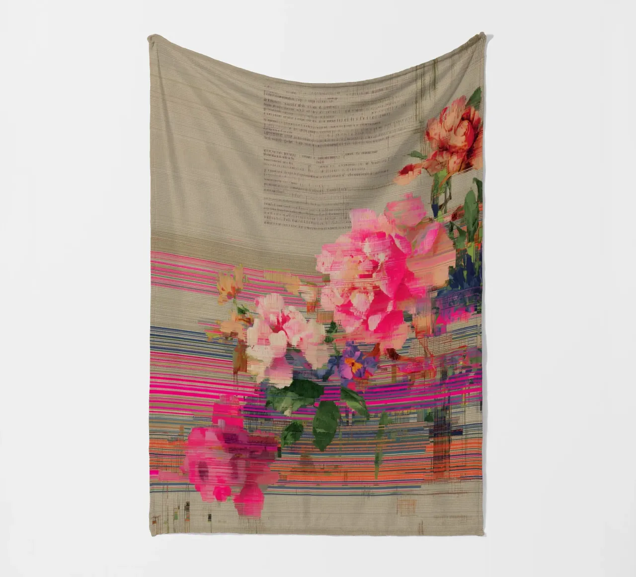 Fiori freschi: un'esplosione di colore coperta in pile da Carinaprint