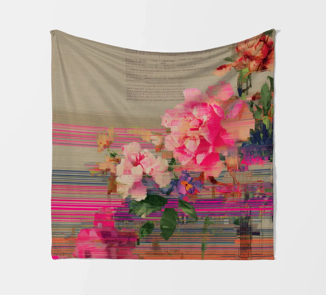 Fiori freschi: un'esplosione di colore coperta in pile da Carinaprint