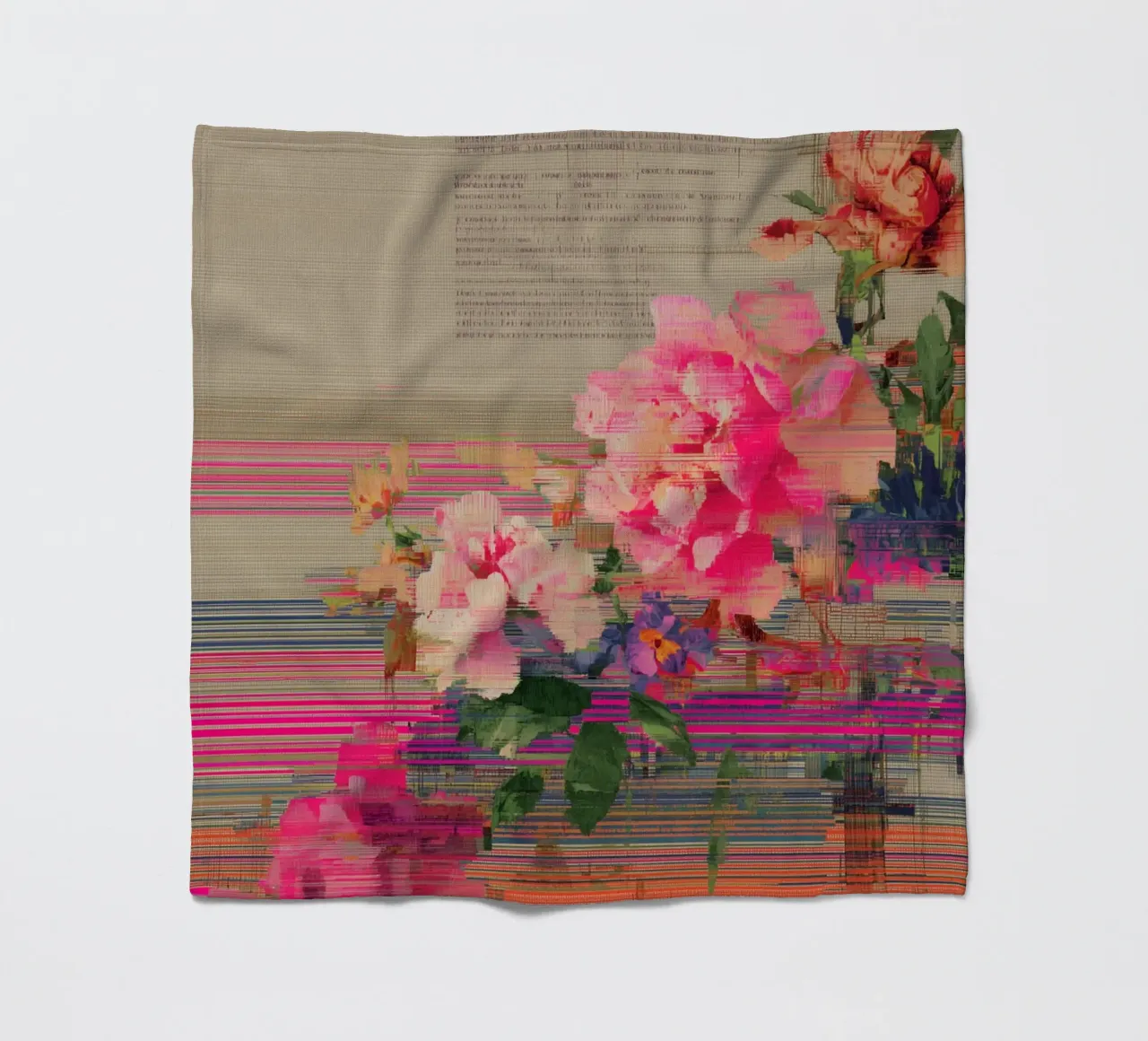 Fiori freschi: un'esplosione di colore coperta in pile da Carinaprint