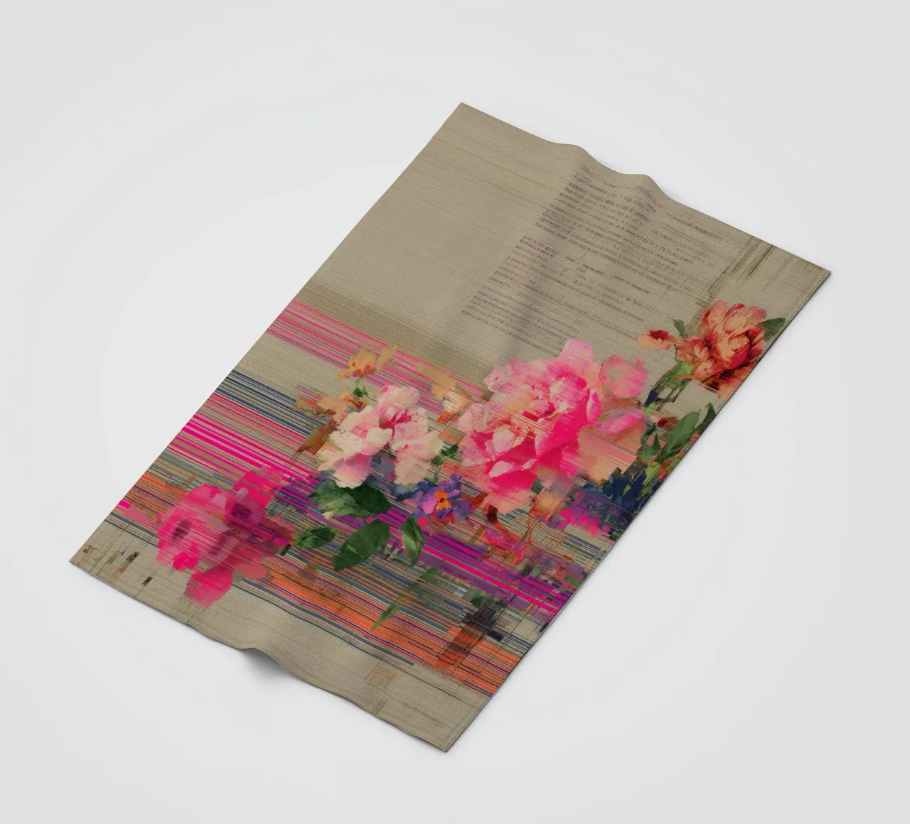 Fiori freschi: un'esplosione di colore coperta in pile da Carinaprint