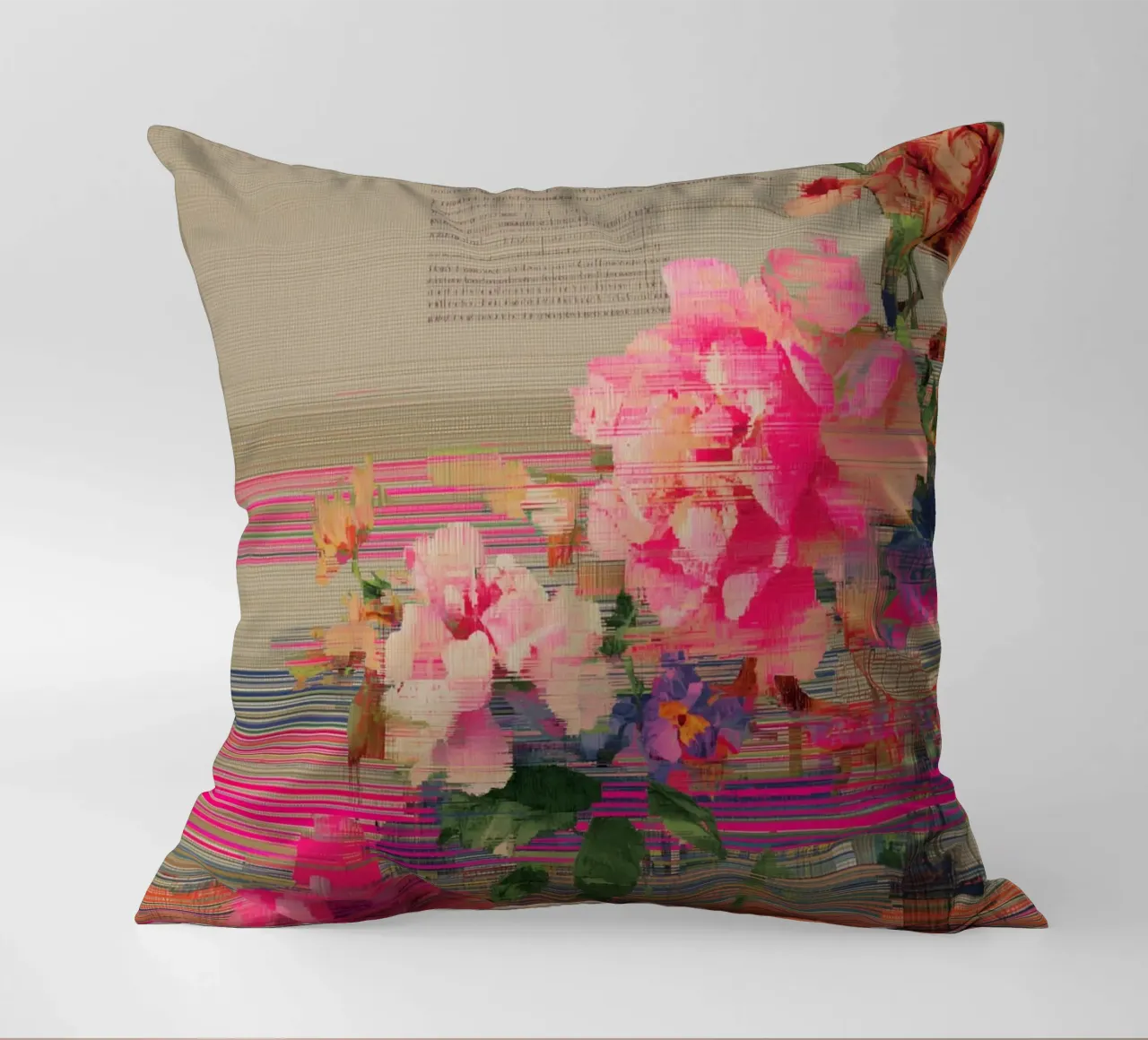 Fiori freschi: un'esplosione di colore cuscino da Carinaprint