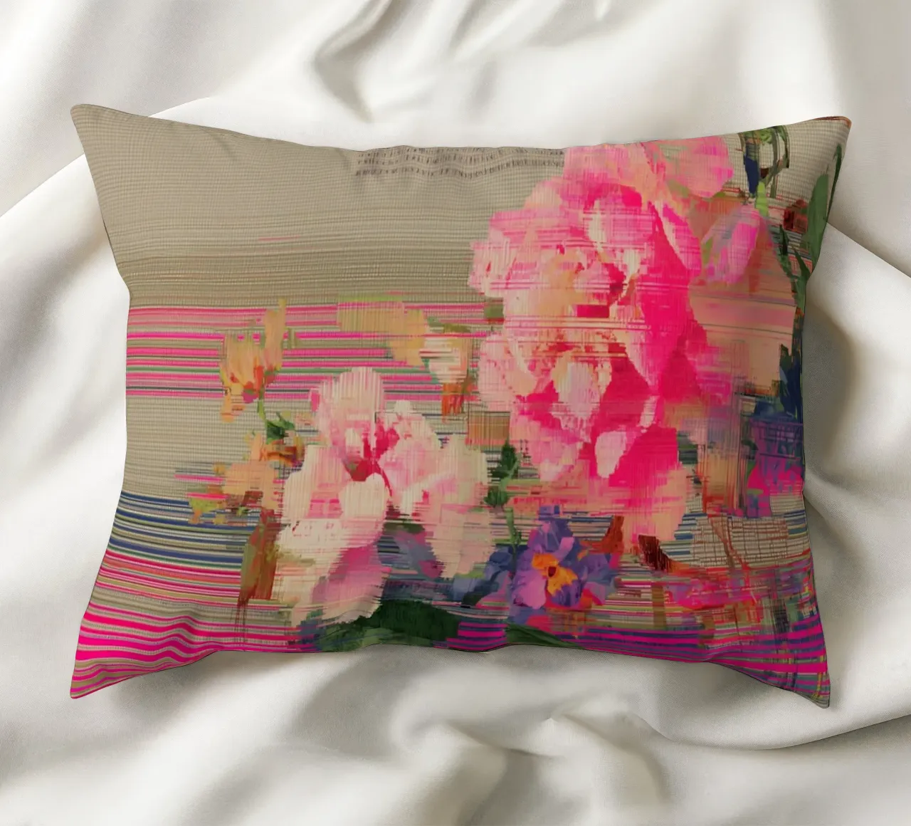 Fiori freschi: un'esplosione di colore cuscino da Carinaprint