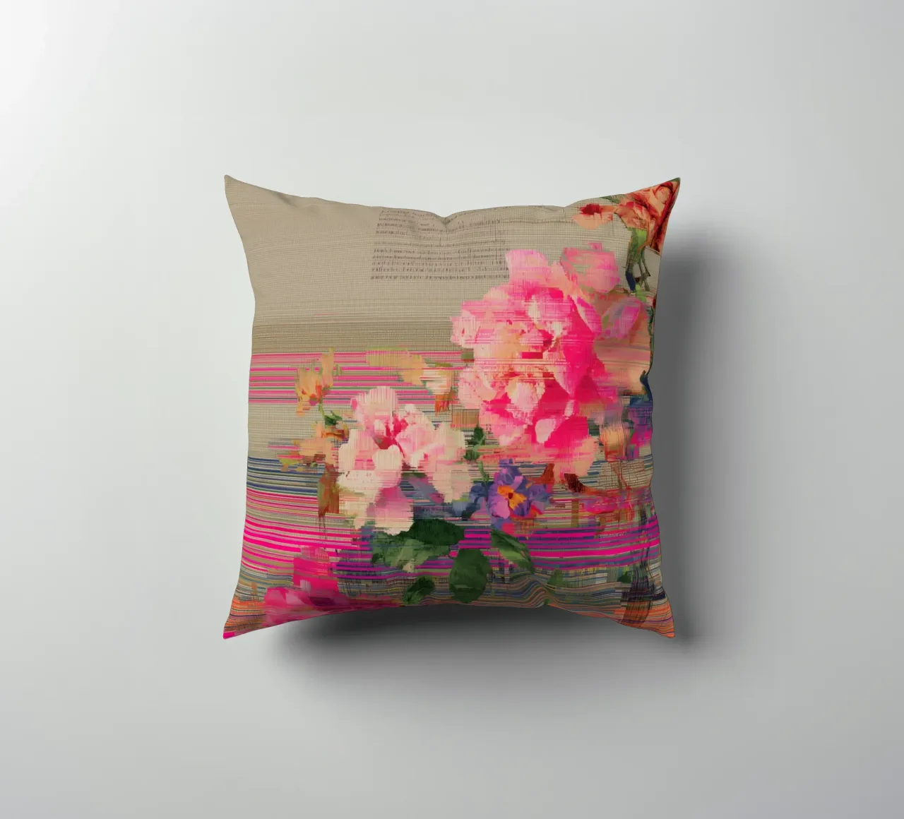 Fiori freschi: un'esplosione di colore cuscino da Carinaprint