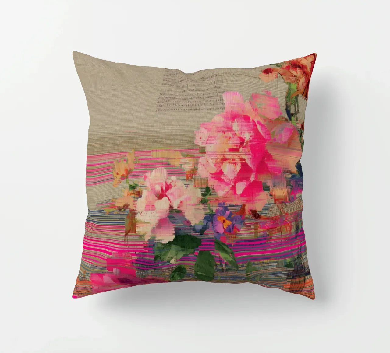 Fiori freschi: un'esplosione di colore cuscino da Carinaprint