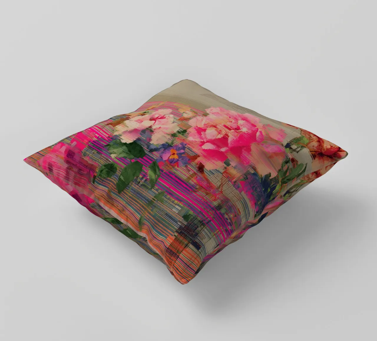 Fiori freschi: un'esplosione di colore cuscino da Carinaprint