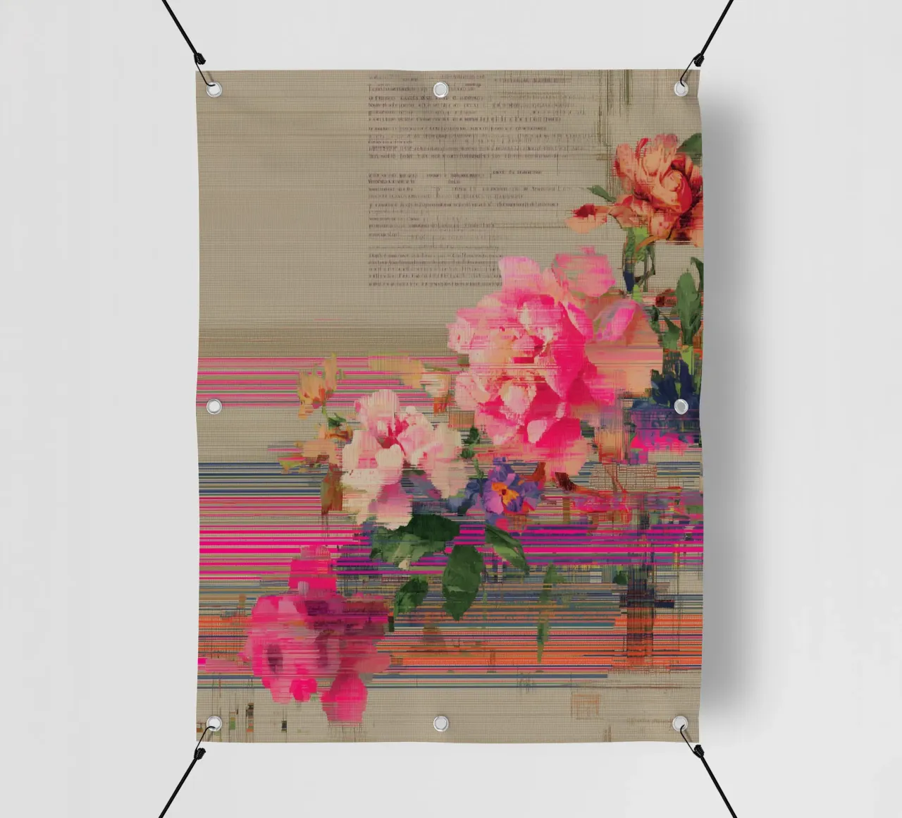 Fiori freschi: un'esplosione di colore telo in pvc da Carinaprint