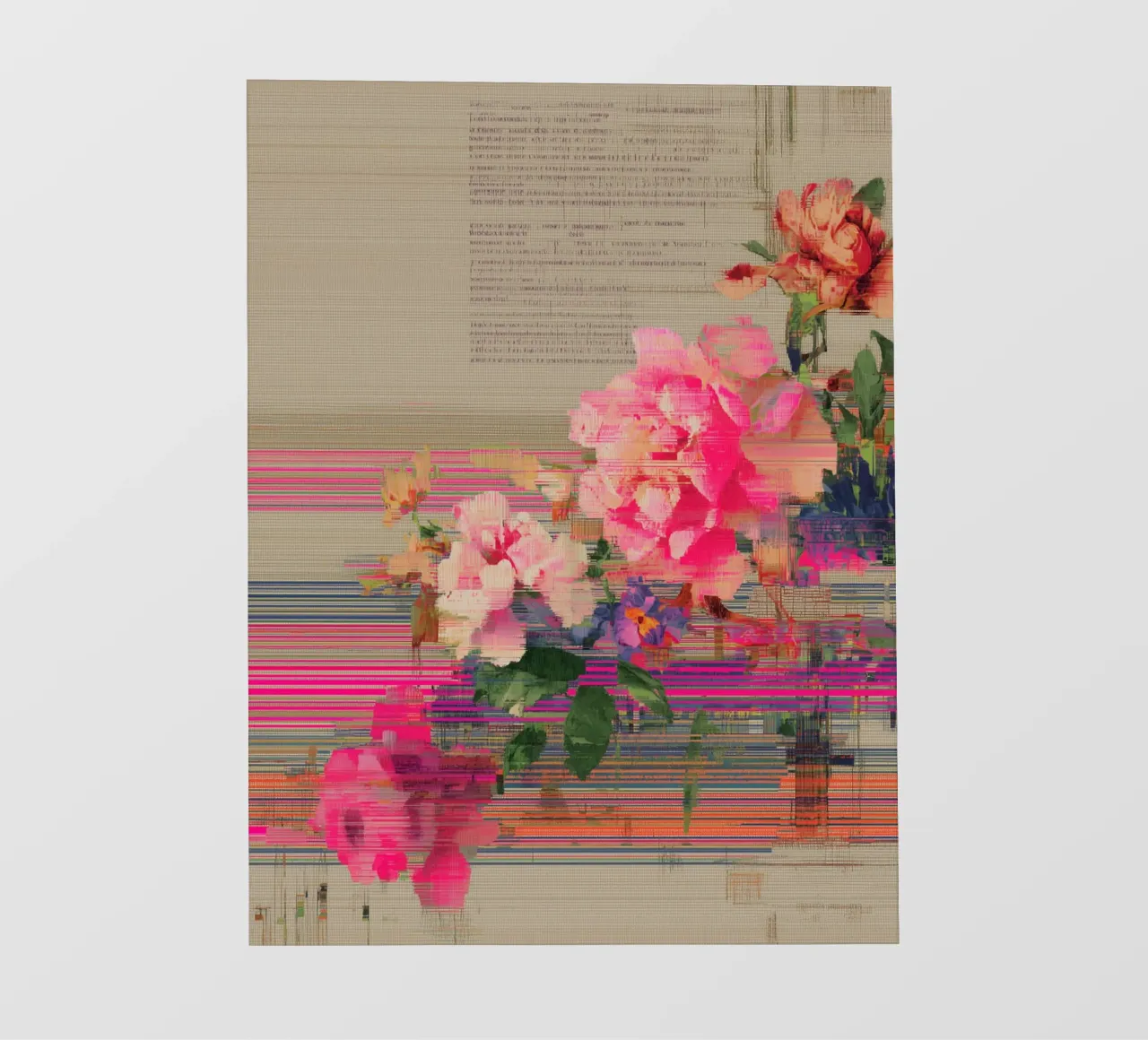 Fiori freschi: un'esplosione di colore telo in pvc da Carinaprint